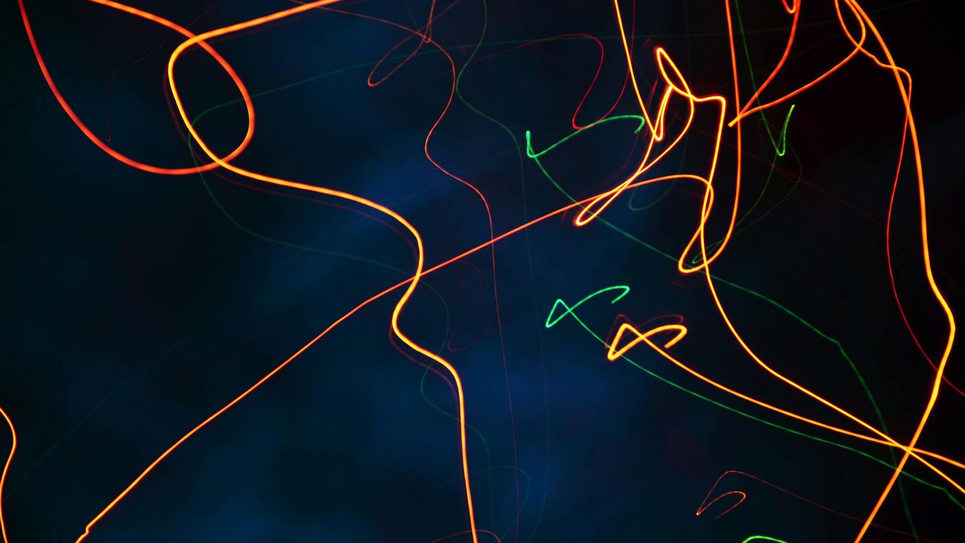 Serene background with abstract light trails suggesting calm movement.